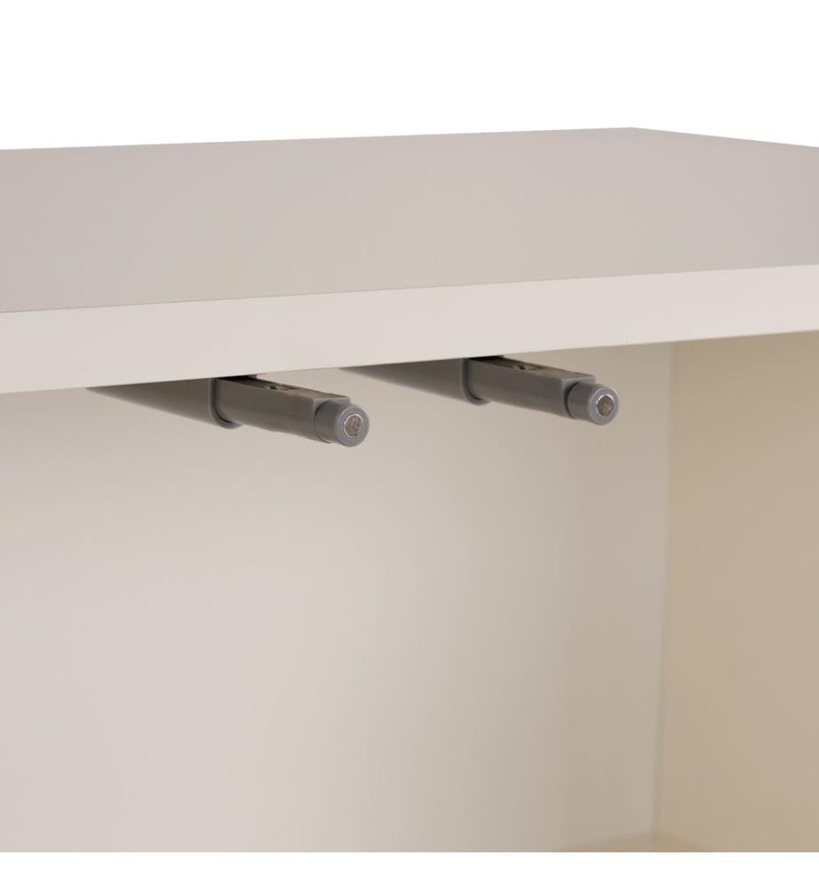 Console, crème, panneau de particules 100 % recouvert de mélamine
