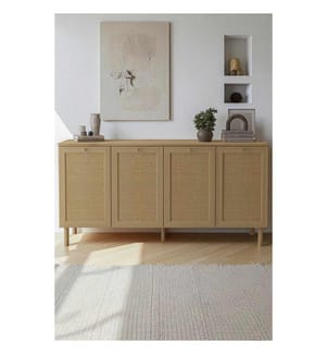 Sideboard, 100 % melaminbeschichtete Spanplatte, Beige