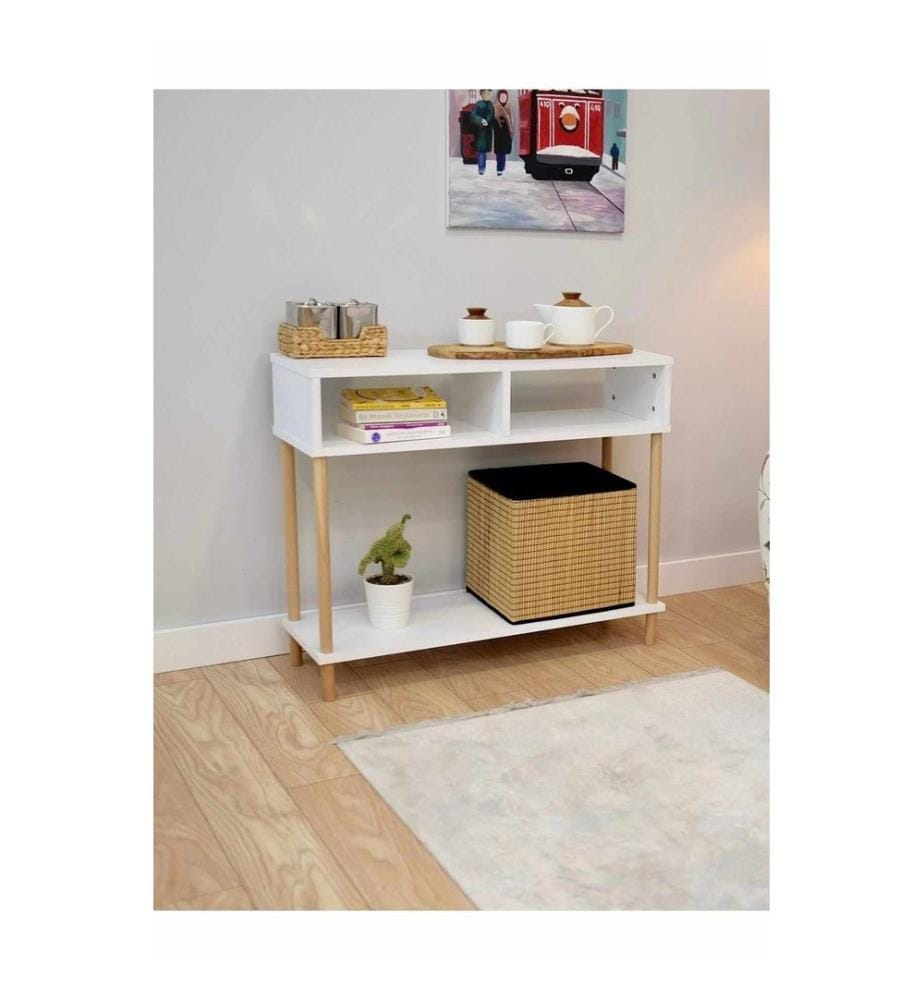 Buffet, panneau de particules 100 % mélaminé, blanc