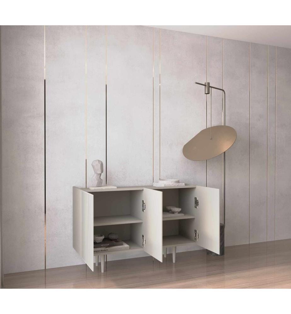 Konsole, 100 % laminierte MDF-Platte, Sandstein