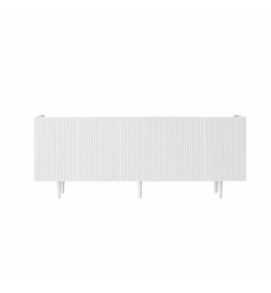 Console, MDF 100 % stratifié, blanc