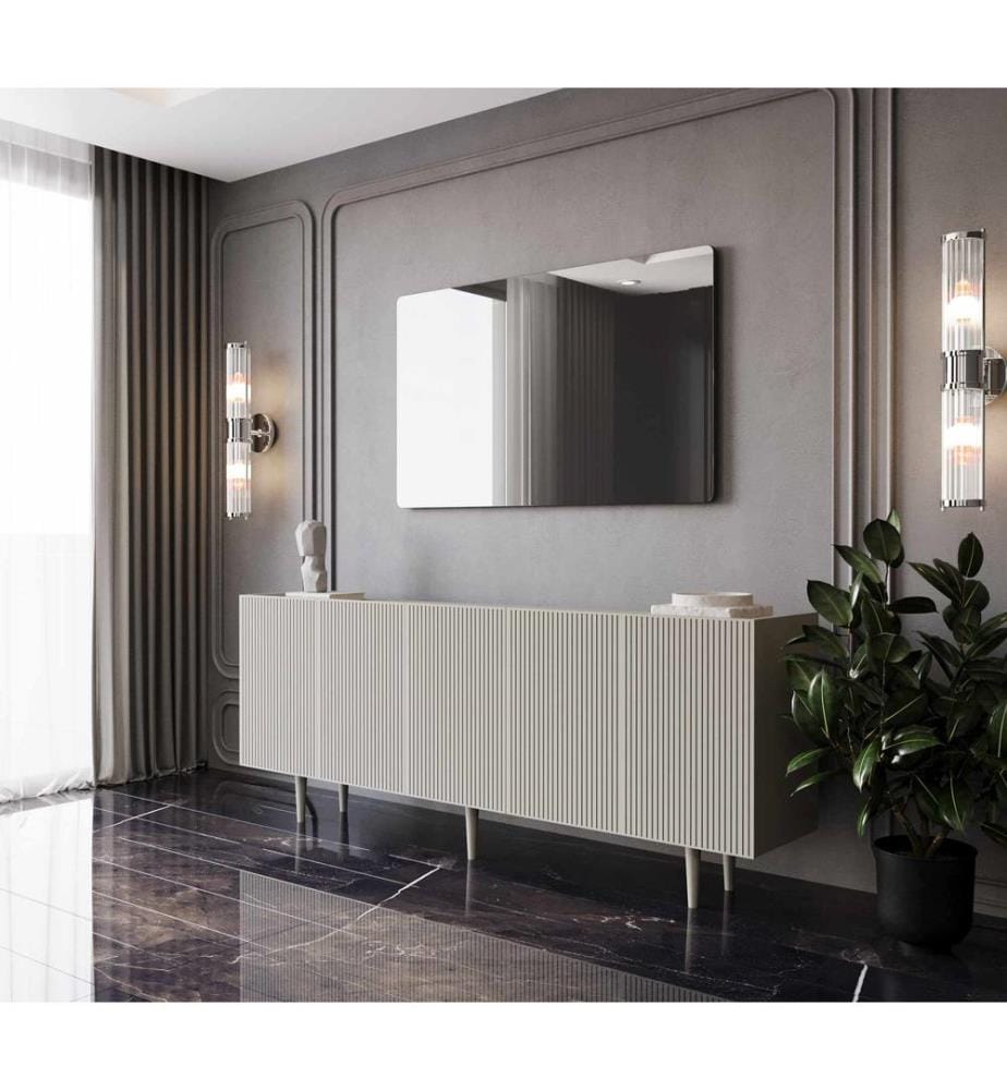 Konsole, 100 % laminierte MDF-Platte, Sandstein