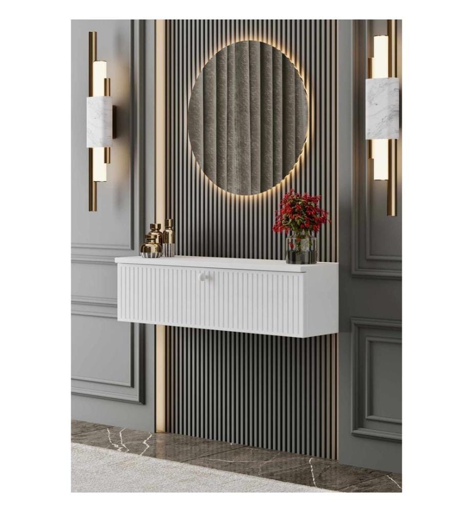 Buffet, 100 % MDF stratifié, blanc