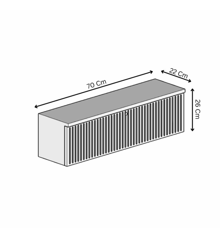 Buffet, MDF 100 % stratifié, pin de l'Atlantique