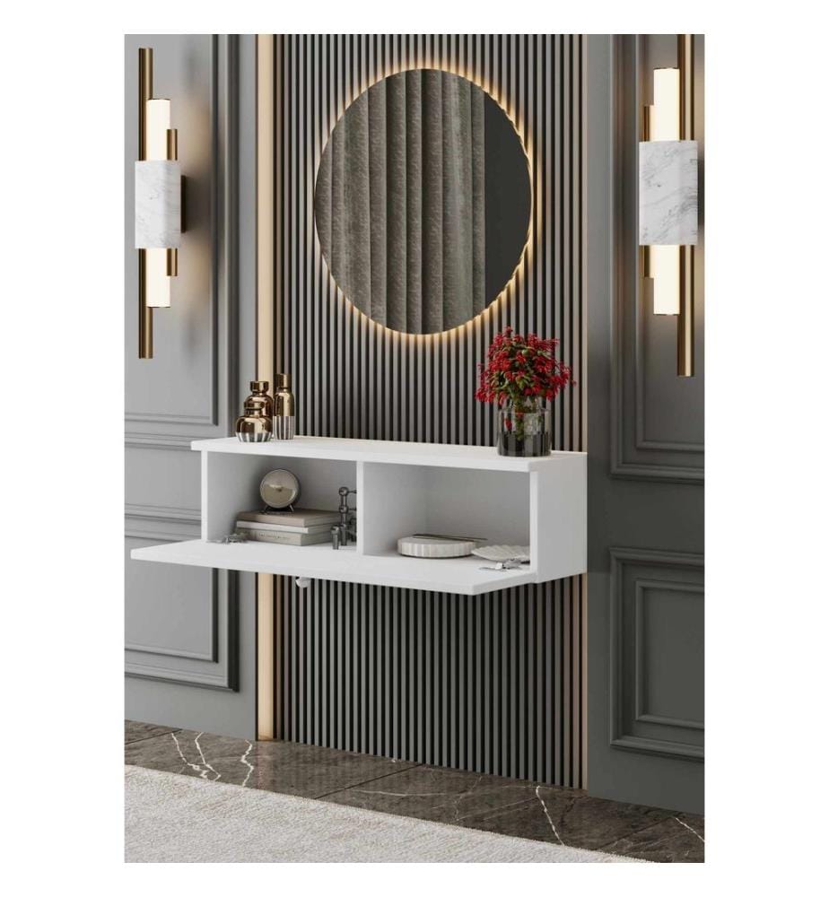 Buffet, 100 % MDF stratifié, blanc