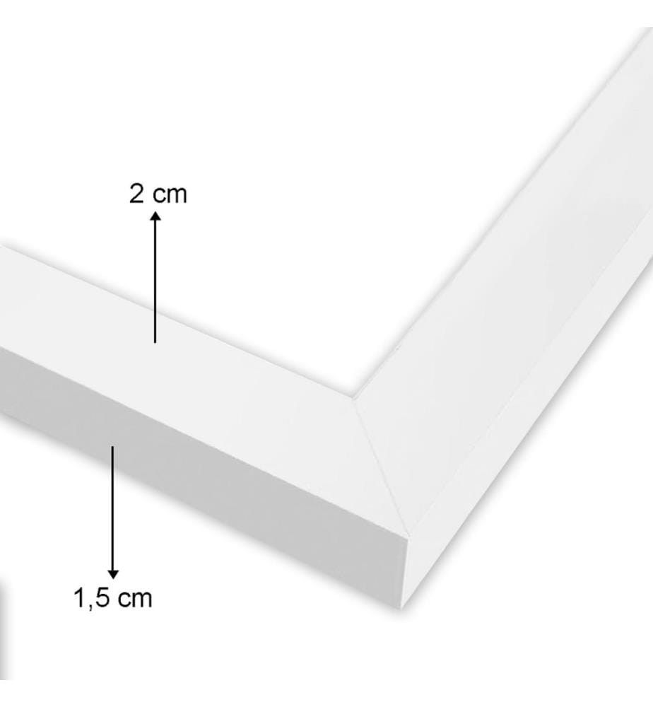 Dekorative gerahmte Gemälde, 4 Stück, Multicolor, MDF, Kunststoffrahmen