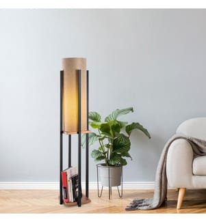 Nero, Rame, Lampade Da Pavimento, 25 X 25 X 130 cm, Corpo Metallico