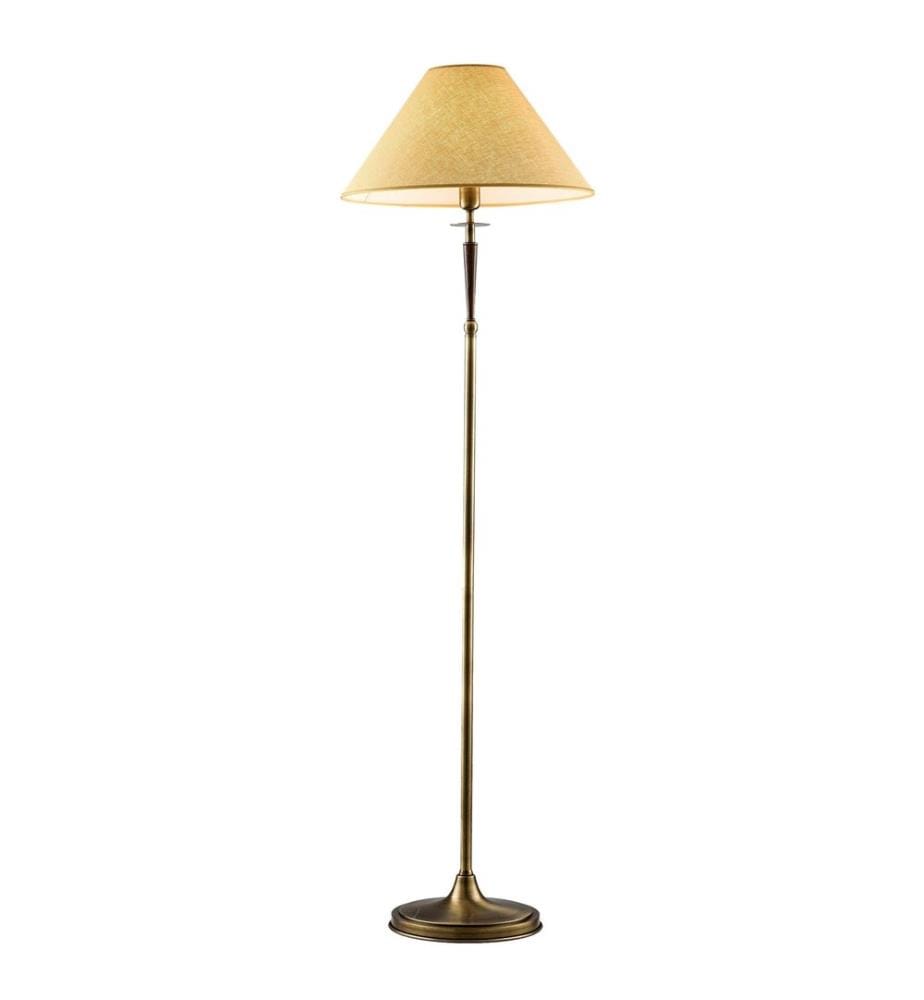 Stehlampe, Vintage, Metallgehäuse, Stoffsockel