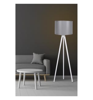 Grigio, Bianco, Lampade Da Pavimento, Corpo MDF