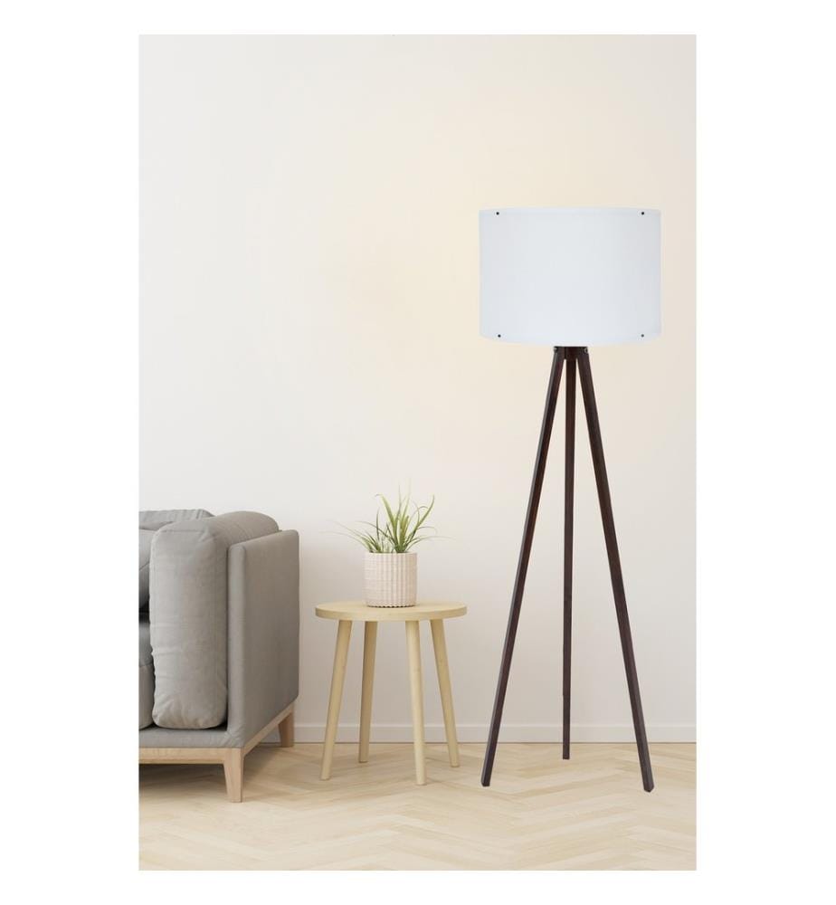 Weiss,Nussbaumfarbe, Stehlampen, MDF Körper