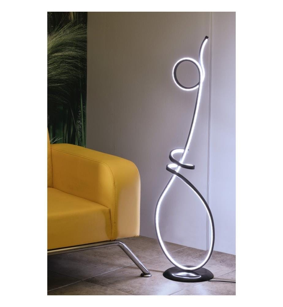 Blanc, Lampadaire, 30 X 25 X 120 cm, En Aluminium