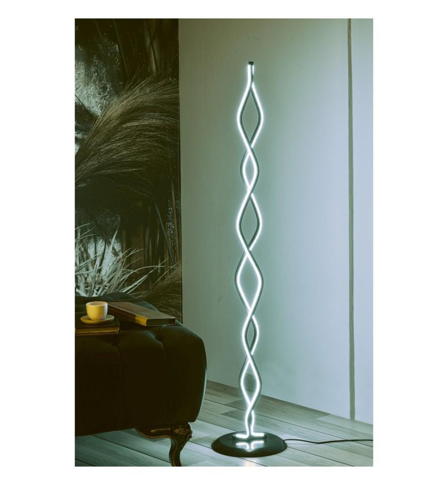 Lampada Da Pavimento, Bianco, In Alluminio