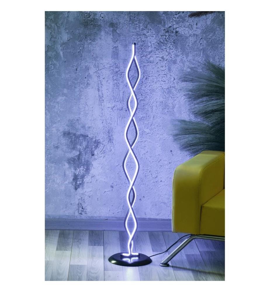 Lampada Da Pavimento, Bianco, In Alluminio
