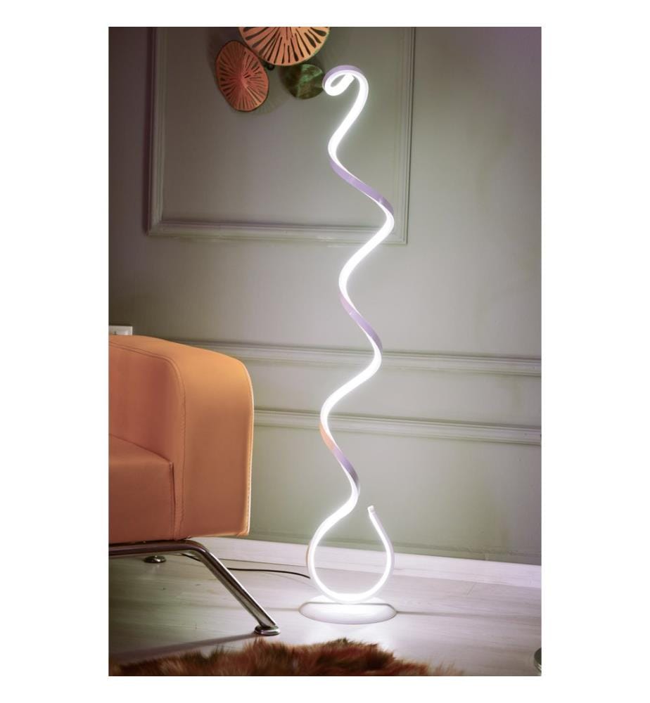 Lampadaire, blanc, 100% Aluminium