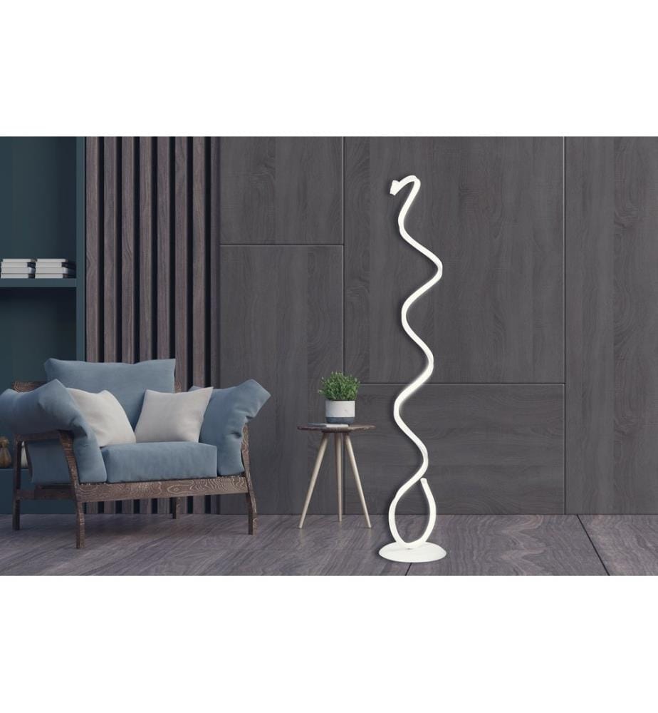 Lampadaire, blanc, 100% Aluminium