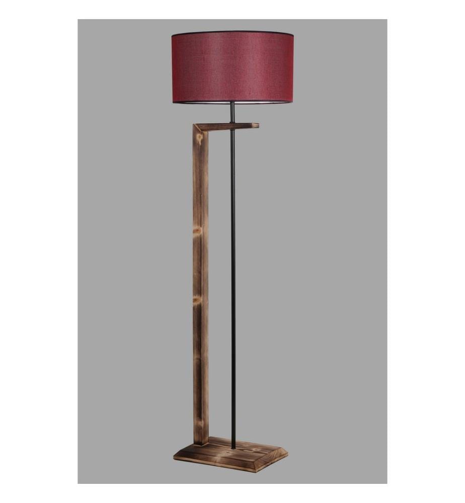 Brown, Claret, Red, Lampade, 36 X 26 cm, Metallo E Corpo In Legno