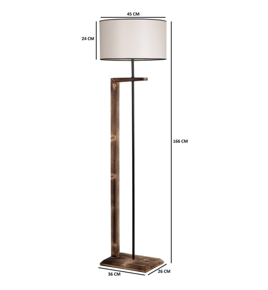 Marrone, Crema, Lampade Da Bar, 36 X 26 cm, Metallo E Corpo In Legno