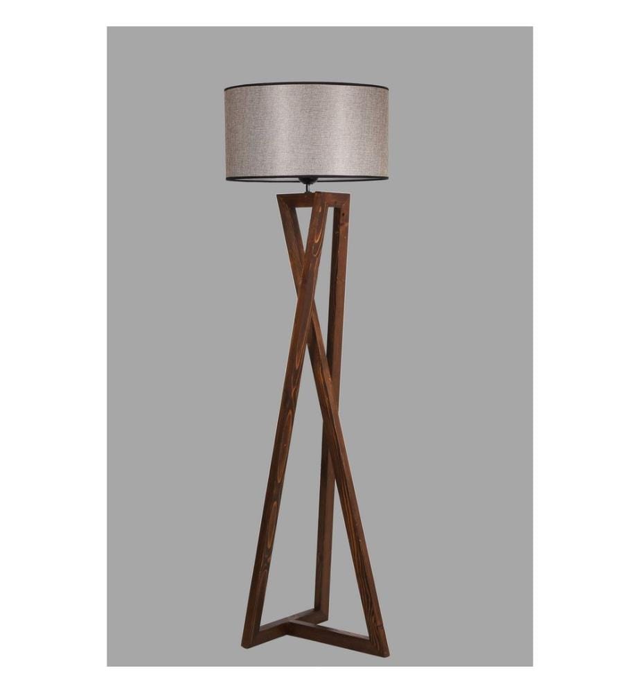 Couleur Noix, Lampadaire, Corps En Bois