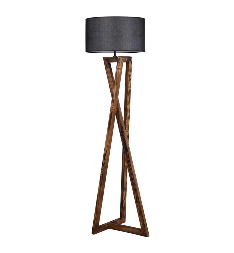 Braun,Schwarz, Stehlampen, Tannenbaumkörper
