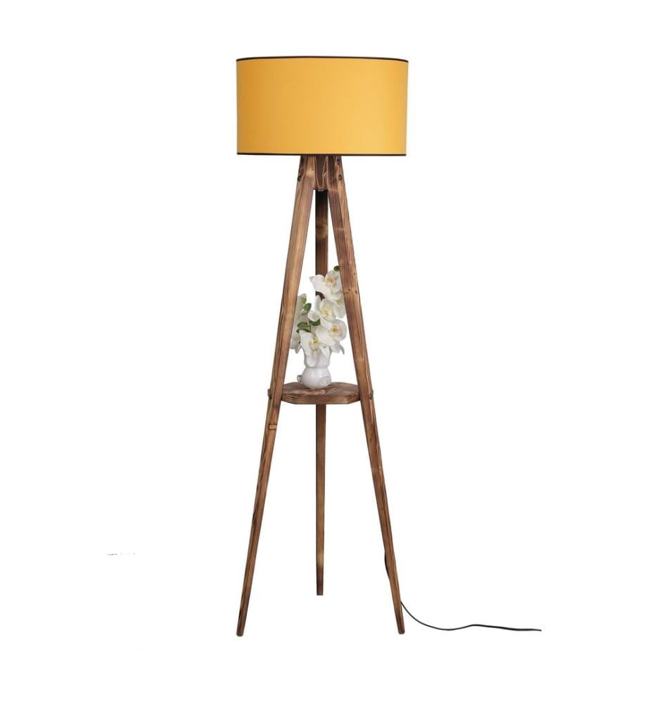 Marron, Moutarde, Lampadaire, Corps De Sapin