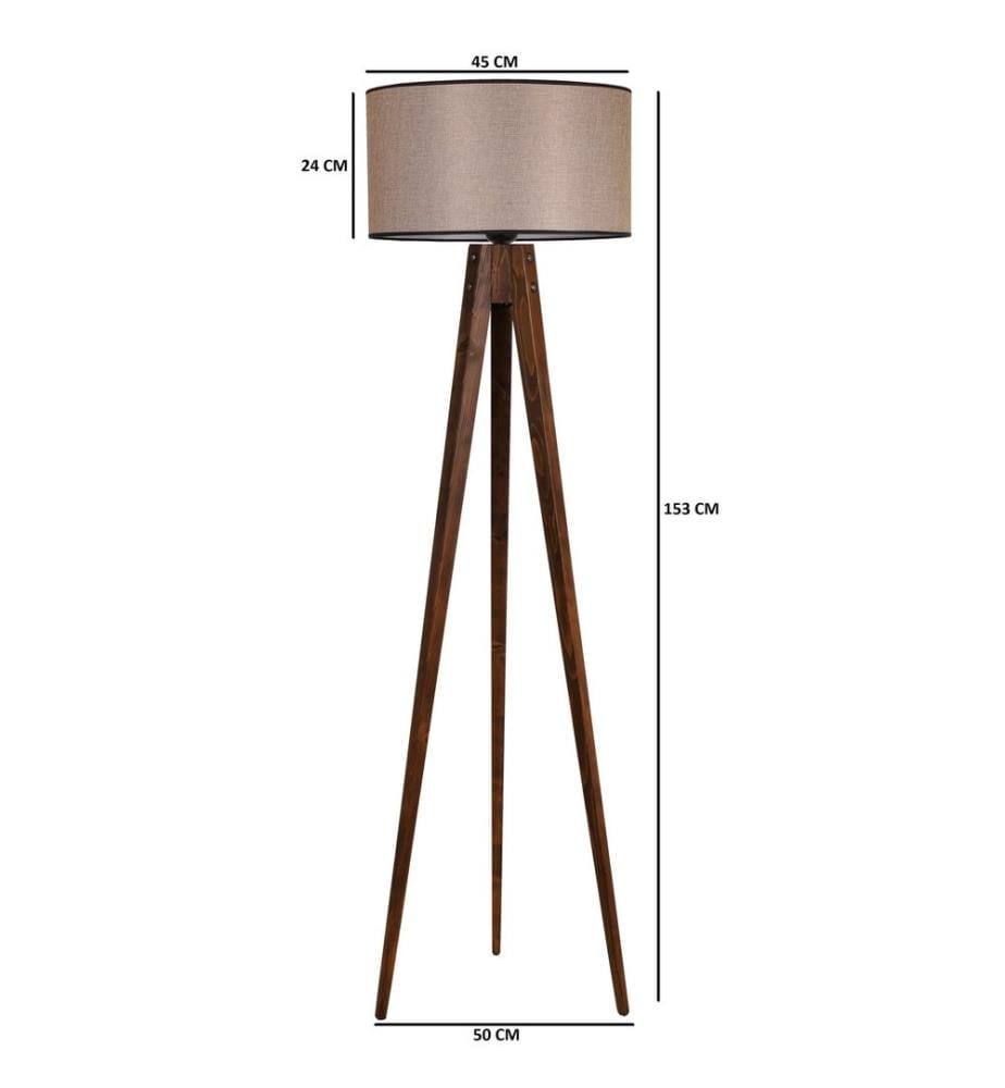Nussbaumfarbe, Stehlampen, Holzkörper