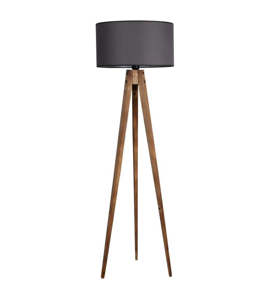 Marron, Gris, Lampadaire, Corps En Bois