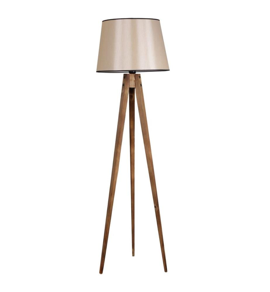 Braun, Stehlampen, Holzkörper