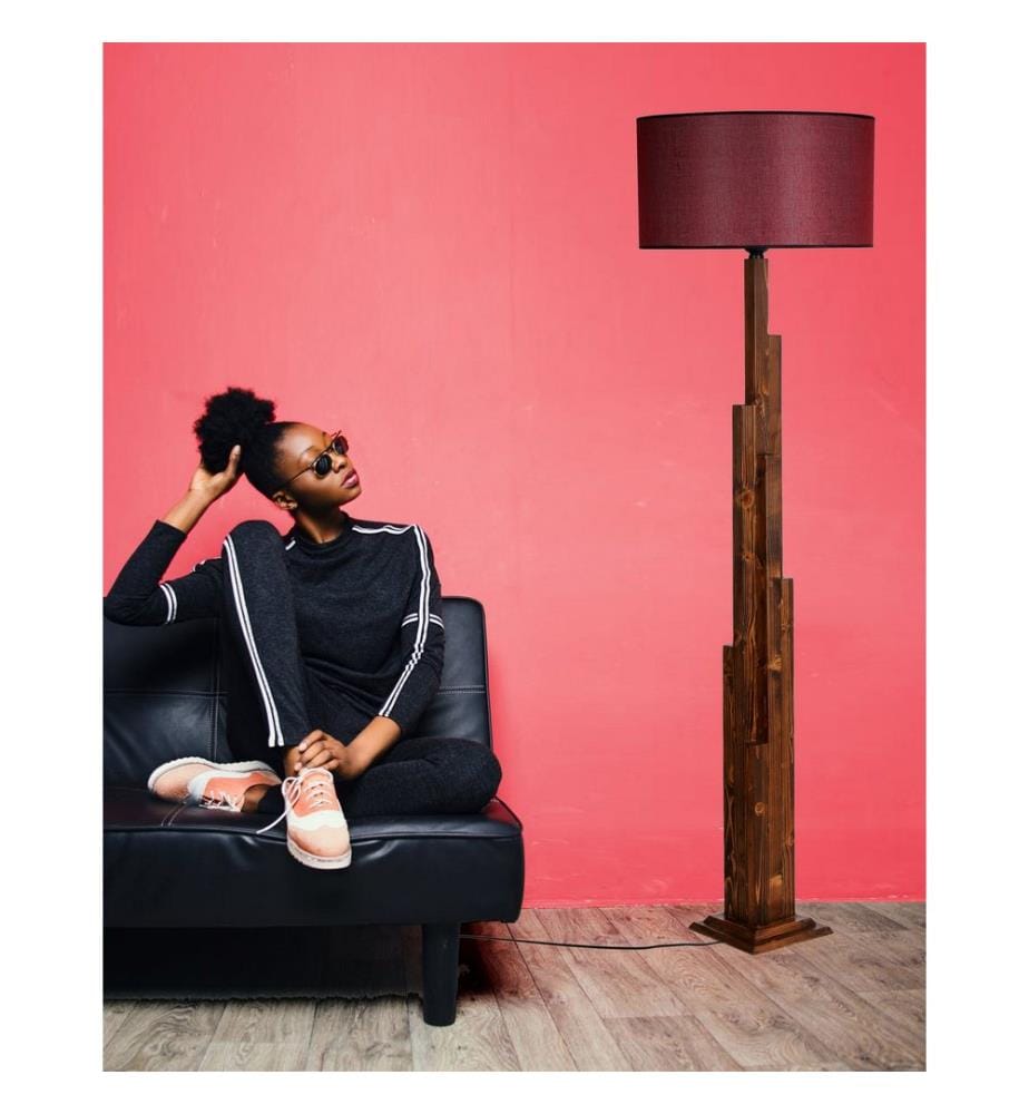 Nussbaum, Claret, Rouge, Lampadaire, 21 X 21 cm, Corps En Bois