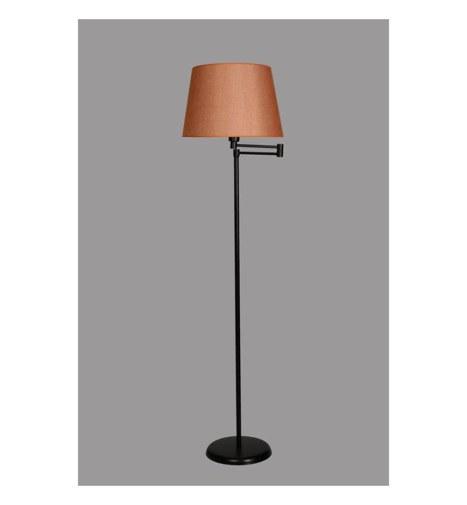 Schwarz,Orange, Stehlampen, Metallkörper