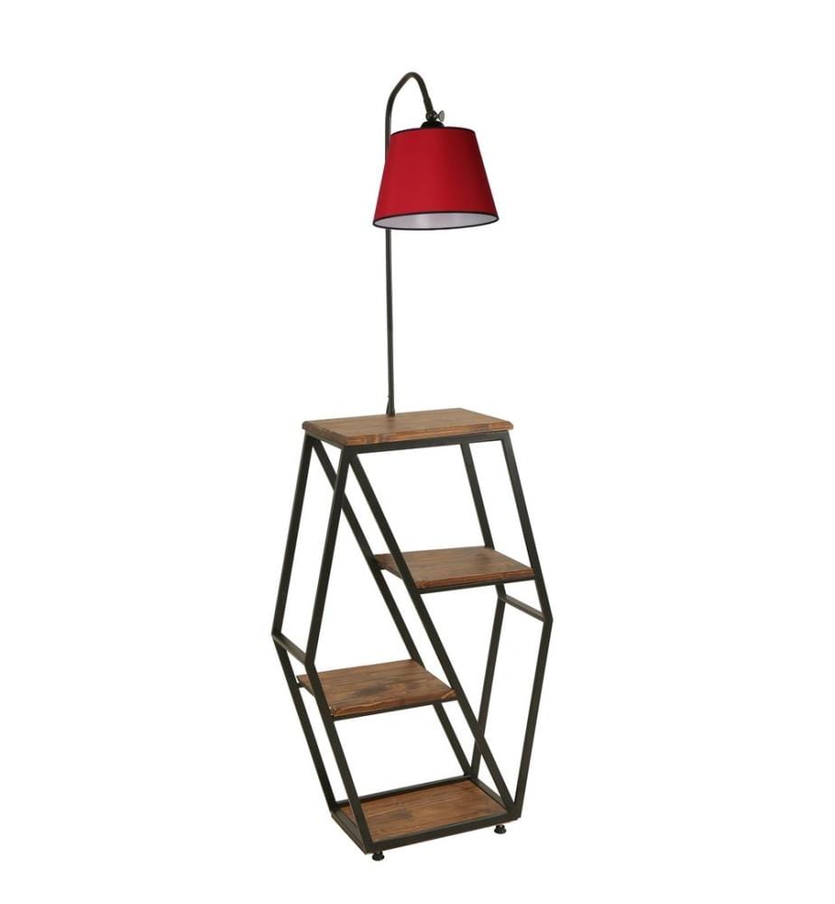 Lampadaire, Red, Metal Body