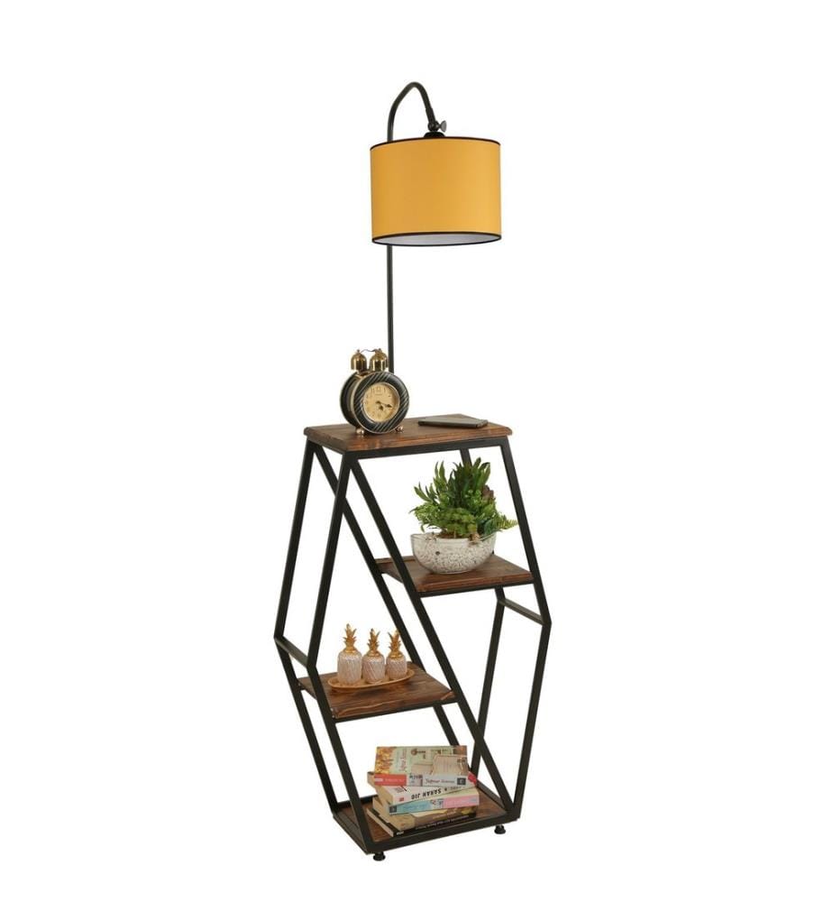 Lampadaire, Yellow, Metal Body