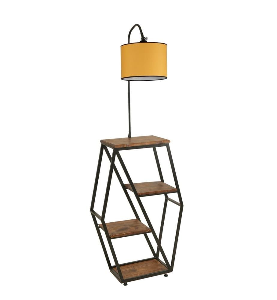 Lampadaire, Yellow, Metal Body