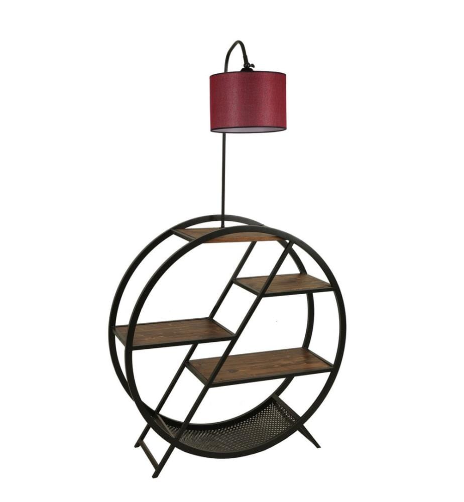 Lampadaire, Claret Red, Metal Body