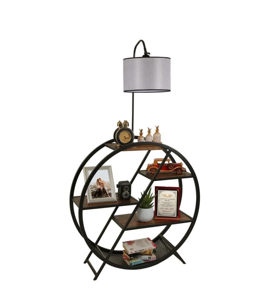 Stehlampe, Hellgrau, Metallgehäuse