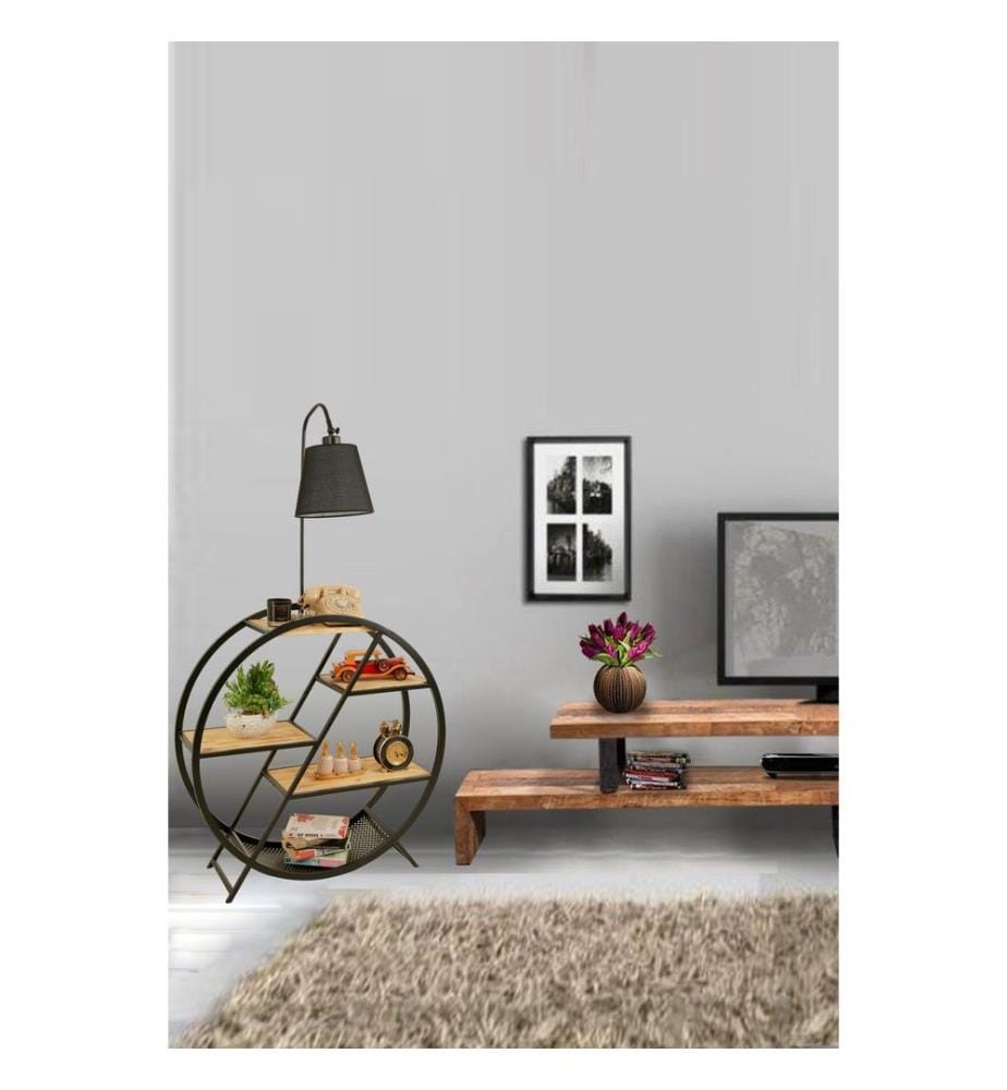 Lampadaire, Black, Metal Body
