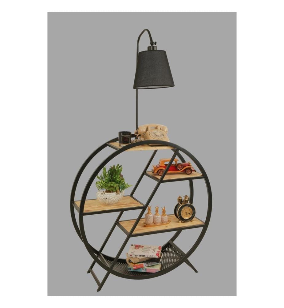 Lampadaire, Black, Metal Body