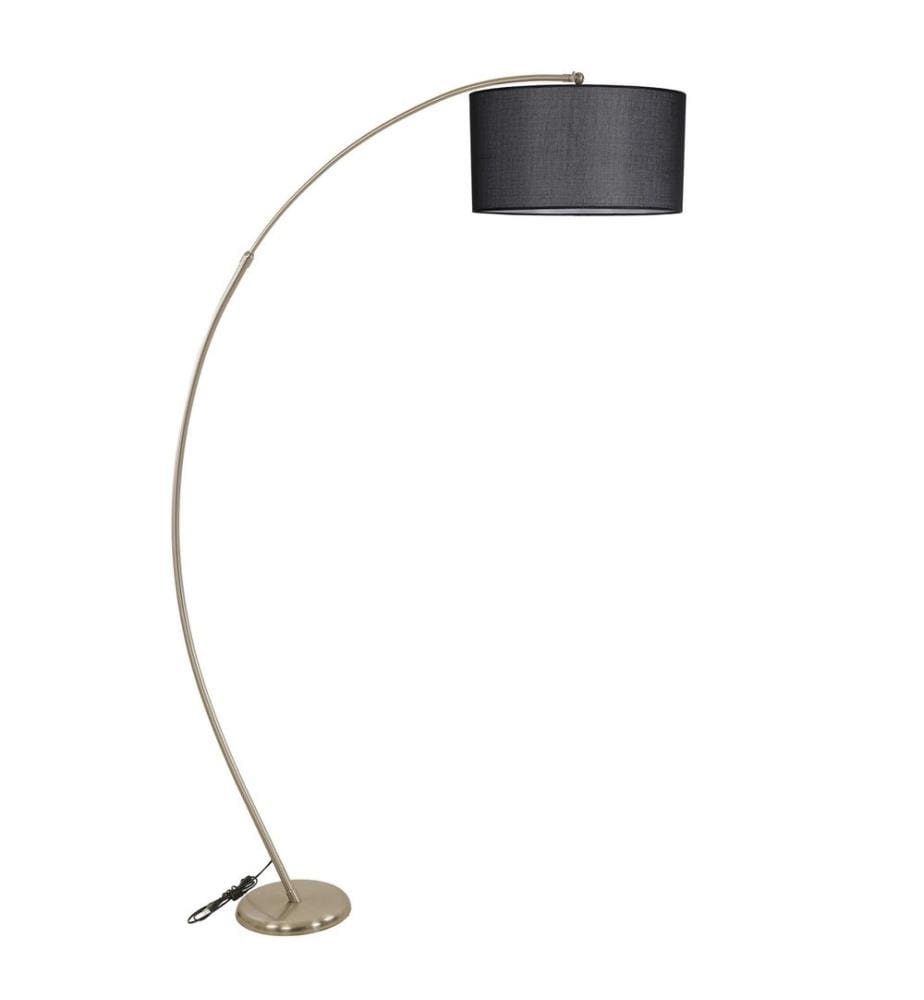 Stehlampe, Chrom, Metallgehäuse