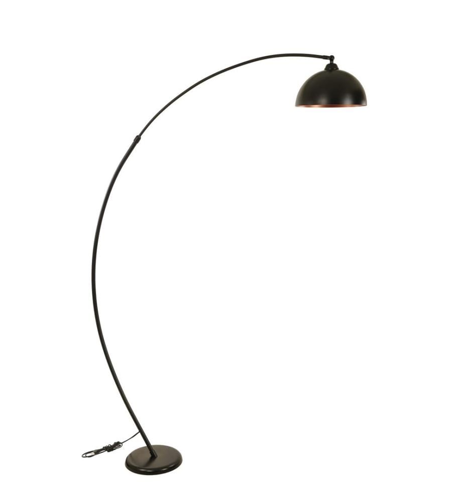 Stehlampe, Schwarz, Metallgehäuse