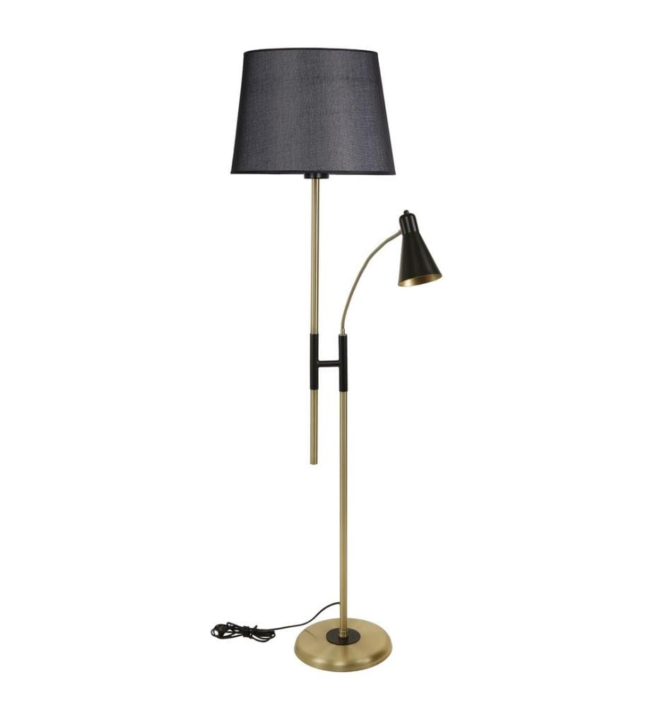 Schwarz, Stehlampen, Metallkörper