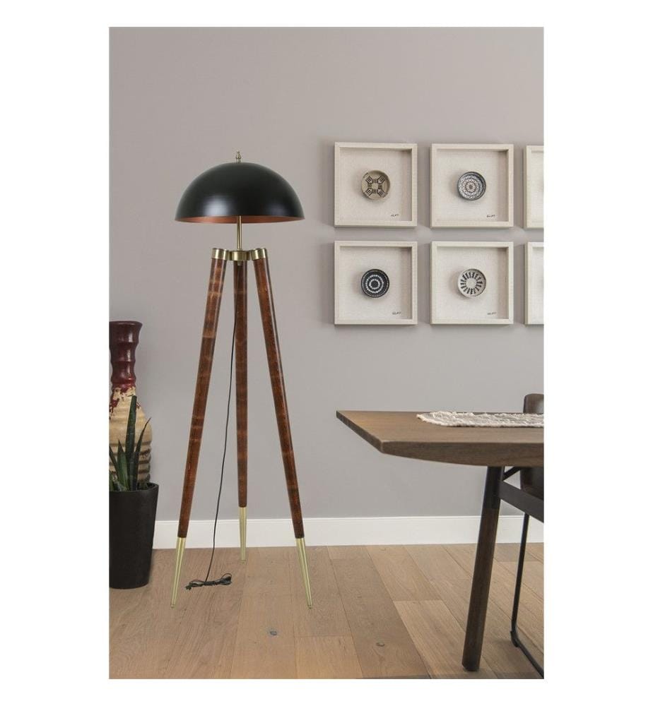 Noir, Couleur De Noix, Lampadaire, Corps De Poutre À Corne