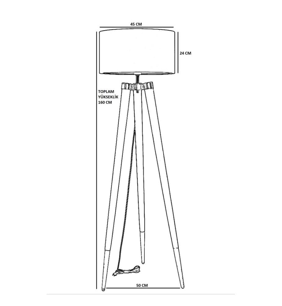 Beige, Stehlampen, Hornbeam Körper