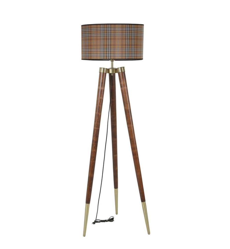 Marron, Lampadaire, Corps De Poutre À La Corne