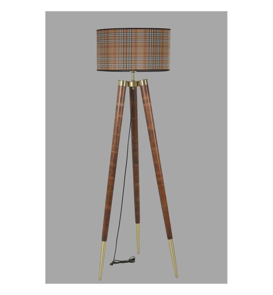 Marron, Lampadaire, Corps De Poutre À La Corne