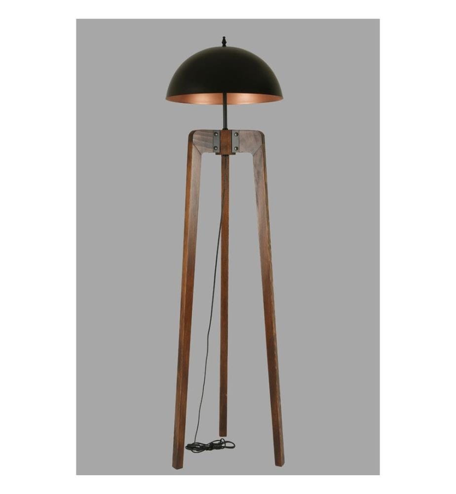 Noix, Lampadaire, Corps En Bois De Sapin