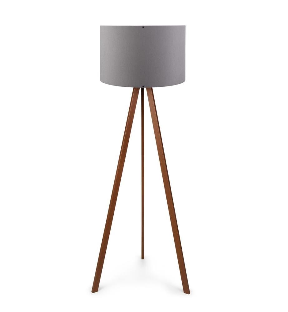 Stehlampe, Grau,Braun, 70% MDF , 30% PVC Stoff, 38 X 140 cm