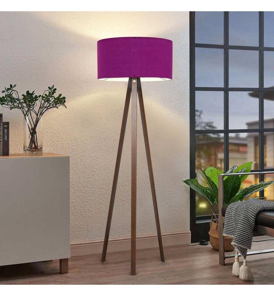 Violett, Stehlampen, 21 X 38 cm, Hölzern