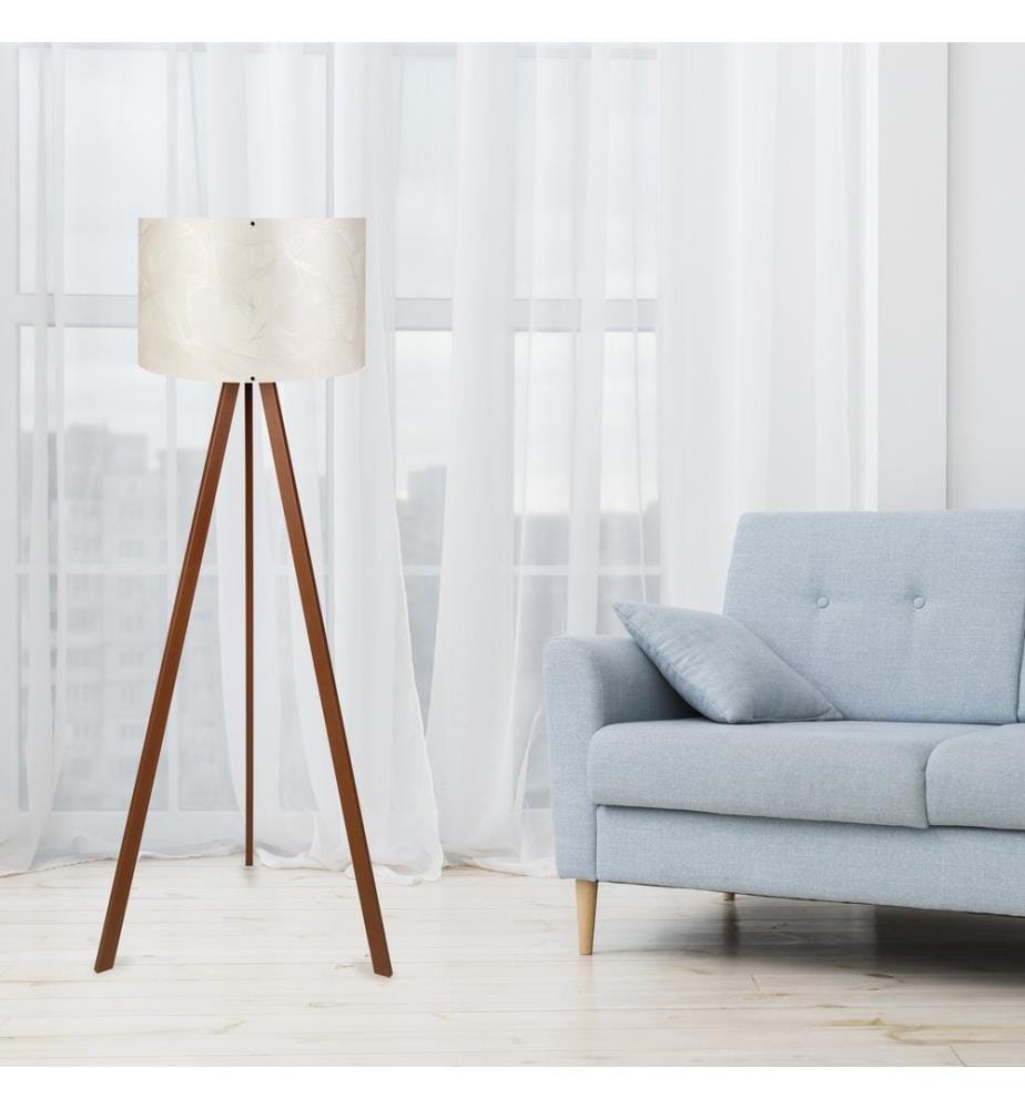 Brun, Couleurs Naturelles, Lampadaire, 38 X 140 cm, 70% MDF , 30% De Tissu PVC