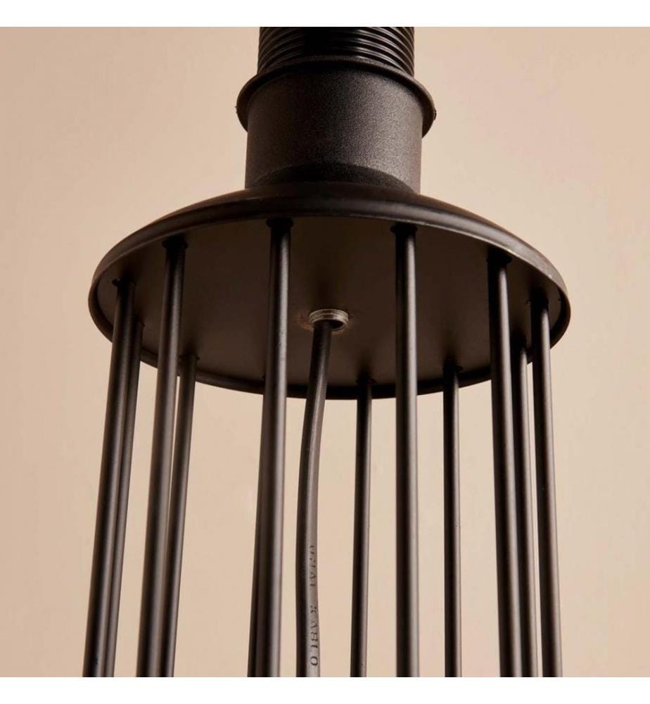 Stehlampe, Schwarz, 100 % STOFF, Gestell: 100 % METALL