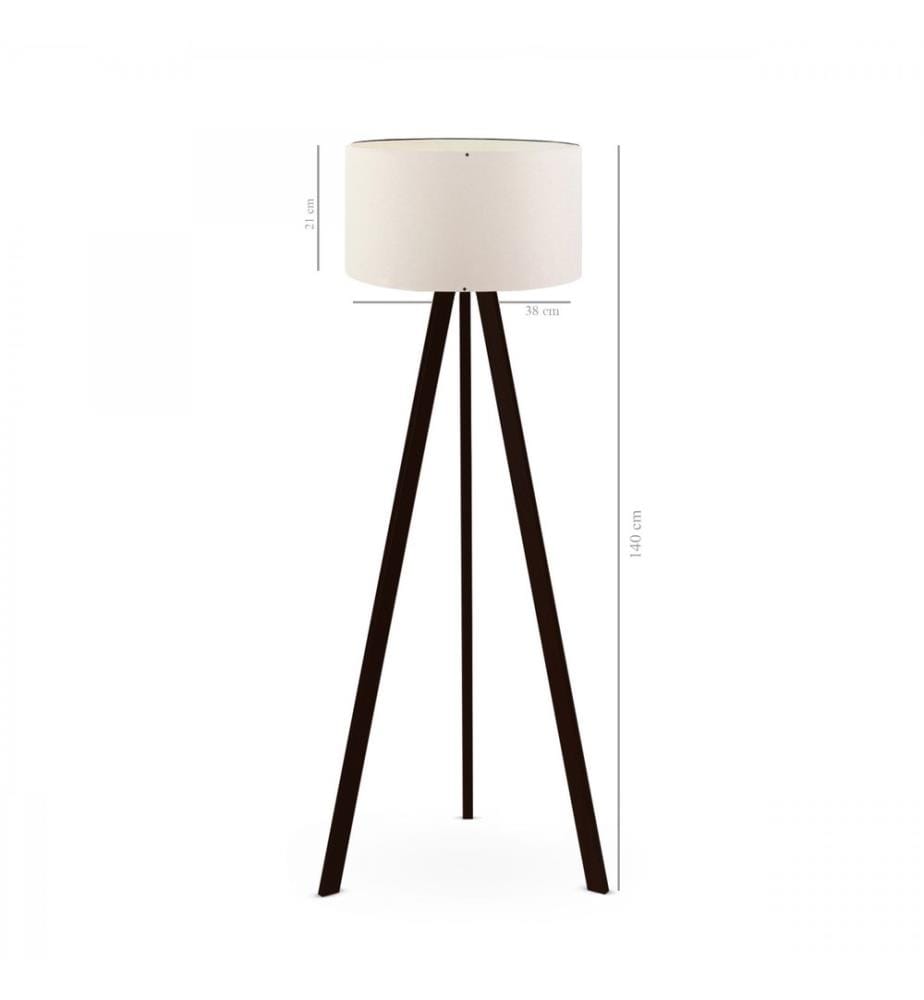 Crème, Lampadaire, 21 X 38 cm, PVC