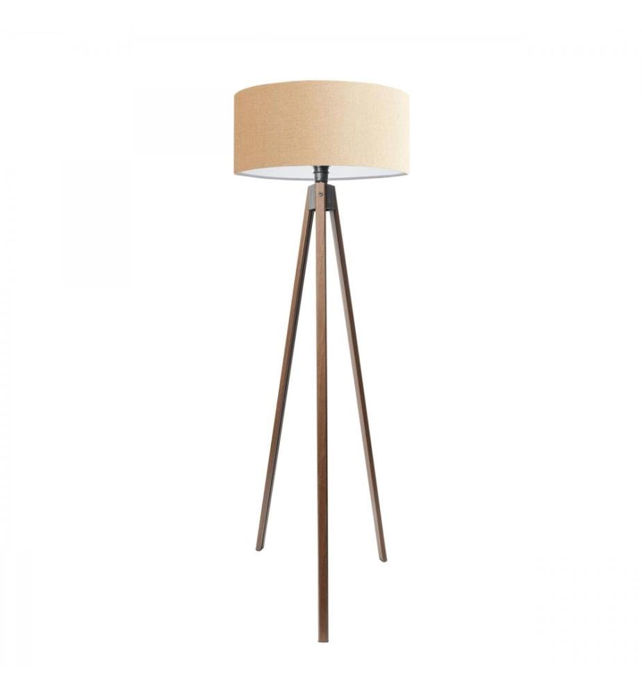 Stehlampe, beige, Stoffkörper